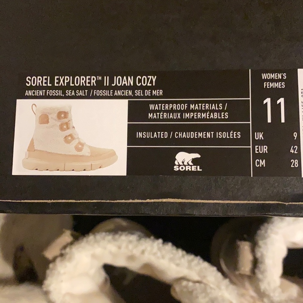 Sorel explorer 2 cozy size 11 worn a couple times